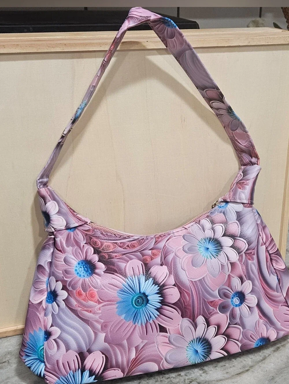 Gorgeous Floral Print  Hobo Satchel Shoulder Bag